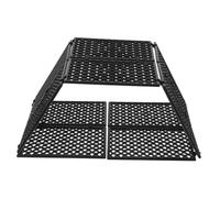 TOYANDONA Plastic Farm Fence for Building Blocks DIY Obstacle Slope Accessory for Diorama Scenery and Barnyard Sturdy Black Guardrail for Training and Imaginative Play