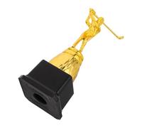 TOYANDONA Plastic Gold Snooker Trophy with Billiard Player Statue Pool Party Award Cup for Tournaments Competitions and Billiard Rewards