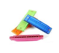 TOYANDONA Plastic Harmonica for Beginners Blue Diatonic Music Instrument Educational Suitable for Blues Folk Pop Learning Gift