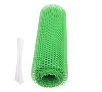 TOYANDONA Plastic Mesh Garden Fence Netting with Cable Ties Flexible Edging Barrier for Plant Protection and Green Mesh Border for Vegetable Beds and Landscaping