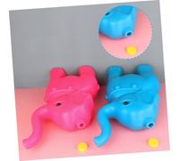 TOYANDONA Plastic Ring Toss with Blue Elephant Design Safe Outdoor and Indoor Game for Boys and Enhances Hand-eye Coordination Color Recognition and Precision Skills Includes Rings for