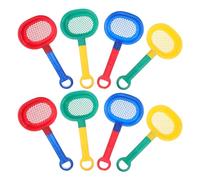 TOYANDONA Plastic Sand Sifter Shovels 8pcs Colorful Beach Sand Sieves Toy Rake Toys with Handle Kids Bath Toys for Gardening Digging Finding Treasure Shells Rocks