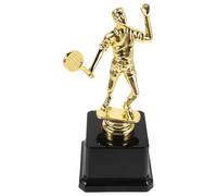 TOYANDONA Plastic Sports Trophy Cup for Badminton and Tennis Elegant Gold Finish Table Decor Award and Adults, for Games, Competitions, and Desktop Decorations