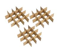 TOYANDONA Plate Packing Kit 18pcs Corrugate Dividers with Grid Pattern, Paper Box Inserts for Safeguarding Fragile Items During Moving and Shipping
