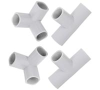 TOYANDONA Playpen T Connector Replacement 4Pcs Easy Installation 3-Way Play Yard Assembly Connectors for Boys and Playpen 3.3 X 2.2 X 1.0 Inches