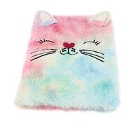 TOYANDONA Plush Cartoon Kitten Notebook for Boy Girl's Writing Drawing and Diary Use Soft Material Cute Design for Boys and Girls to Record Daily Moments