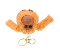 TOYANDONA Plush Gorilla Keychain Bag Pendant Soft Brown Monkey Doll Accessory Cute Hanging Charm for Women Birthday Wedding Year