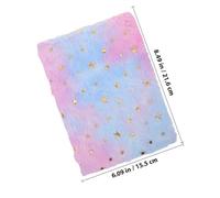 TOYANDONA Plush Gradient A4 Notebook Diary, Small Fluffy Journal for Women and, Soft Cover Notepad for Daily Writing and Use, Random Color Random Color