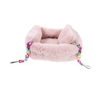 TOYANDONA Plush Hamster Hanging Tent Bed Cozy Hammock Habitat for Small Animals Chains Easy Installation for Ferrets Squirrels Guinea Pigs and Chinchillas