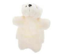 TOYANDONA Polar Bear Plush Hand Puppet Soft Animal Hand Doll for Adults Cute Role Play for Storytelling Early Education Motor Skills and Interactive Fun