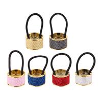 TOYANDONA Ponytail Holders Hair Ties Cuff 6pcs Rose Gold Delicate Ps Material that Hold Hair Well and Are Not Easy to Break for Women for Outdoor Activities and Family Photo Props