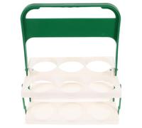 TOYANDONA Portable Beer Basket Bottle Holder for Outdoor Camping Foldable Handheld Drink Carrier for Party Made of Material