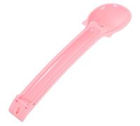 TOYANDONA Portable Cat Food Spoon Squeezer, Compact Pink Feeding Spoon for Cats, Multi-functional Pet Snack Scooper for Indoor and Outdoor Use