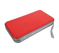 TOYANDONA Portable CD Storage Case with Zipper Design for DVD and CD Discs Anti-Pressure Protection Polyester Material at Home or Car Storage Red Colour 80 Capacity