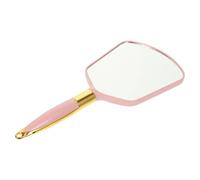 TOYANDONA Portable Compact Handheld Makeup Mirror with Abs Handle Clear Reflection for Travel and Vanity Use Lightweight Pink Design for Women Business Trips and Daily Beauty Needs