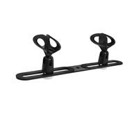TOYANDONA Portable Desktop Microphone Stand Clamp with Stable Design for Live Streaming and Conference Room Use - Plastic and Metal Mic Holder to 4 Microphones