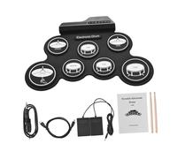 TOYANDONA Portable Electronic Drum Set Lightweight Silicone Abs Digital Drum Kit with USB Connection for Adults and Boys and Girls