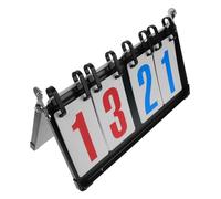 TOYANDONA Portable Flip Scoreboard for Basketball Tennis Table Tennis Metal Sports Score Keeper Use Clear Display for Indoor Outdoor Games