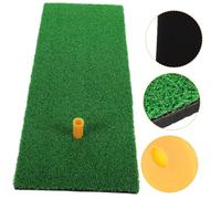TOYANDONA Portable Golf Hitting Mat with Sbr Non Slip Base Compact Artificial Turf for Indoor Golf Practice Short Game Chipping and Putting Training Aid for Beginners and Pros