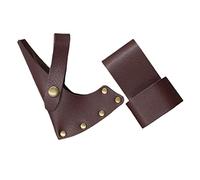 TOYANDONA Portable Hatchet Protective Cover Sleeve Durable Leather Case with Fine Stitching Lightweight and Sturdy Hatchet Head Protector for Safe Storage and Outdoor Use
