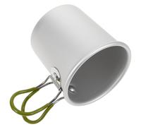 TOYANDONA Portable Lightweight and Sturdy Base Metal Aluminium Alloy Coffee Mug with Folding Handle Drinking Cup Camping for Outdoor Use and Traditional Place Settings