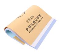 TOYANDONA Portable Lightweight Football Scorebook with Intuitive Layout for Sports Score Keeping Game Recording Notebook for Referees and Players Compact and Sports Score Chart Protector