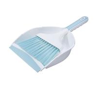 TOYANDONA Portable Mini Dustpan and Small Broom for Desktop and Keyboard Cleaning High Toughness Brush for Pet Hair Dust and Dirt Removal Compact Handy Design in Sky Blue