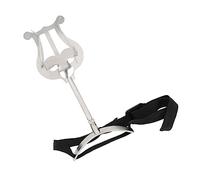 TOYANDONA Portable Music Sheet Stand Euphonium Music Stand Holder for Musical Instruments Extra Heavy Duty Silver