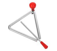 TOYANDONA Portable Musical Steel Triangle for Durable Hand Percussion Instrument with Striker Sound Producing Educational for Family Interaction Travel Friendly Rhythm Triangle for Boys