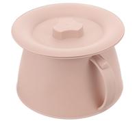 TOYANDONA Portable Potty for Adults Plastic Bedpan with Lid, Thickened Compact Round Chamber Pot for Elders and Pregnant Women, No Burr Design with Flat Base for Home or Hospital Use