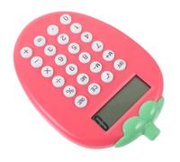 TOYANDONA Portable Red Solar Handheld Calculator Lightweight Abs Material Easy to Carry Mathematical Operations for Schools and Shops