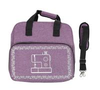 TOYANDONA Portable Sewing Machine Carrying Bag with Large Capacity and Well-Padded Interior, Made of Sturdy 600d Oxford Cloth, Storage Tote for Yarn and Crochet Needles During Outdoor Travel
