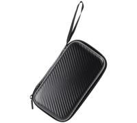 TOYANDONA Portable Shockproof Bag Storage Case Eva and Pu Black for Thermometer with Wear-resistant Material and Classic Zipper Design, Lightweight for Travel and Daily Protection