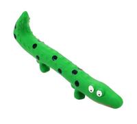 TOYANDONA Portable Squeaky Lizard Shaped Dog for Puppies Interactive Chew and Molar Cleaner Durable Pet for Independent Play and Teeth Health