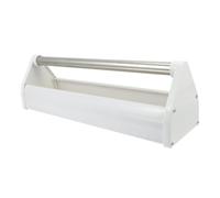 TOYANDONA Portable Steel Pigeon Feeding Trough Food Holder for Pigeon Cage Easy Clean White Feeder Box Suitable for Budgerigar Canary Cockatiel Finch Parakeet Bird Feeding Station