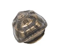 TOYANDONA Portable Taoist Feng Shui Divination Turtle Shell Ornament with Chinese Coin Handheld I Ching Design for Wealth Home Decor and Positive Energy Gift