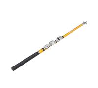 TOYANDONA Portable Telescopic Fishing Rod Soft-tailed Retractable Sea Rod Lightweight with Metal Guide Rings and Anti-slip Grip for Travel and Saltwater Fishing