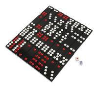 TOYANDONA Portable Traditional Chinese Paigow Tiles Solid Black Material Lightweight and Compact for Home Party Bar Entertainment and Family Board Game Fun