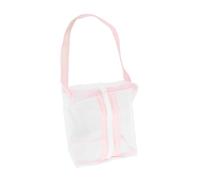 TOYANDONA Portable Transparent Mesh Toiletry Bag for Travel Breathable Clear Makeup Organizer with Visible Design Lightweight Skincare Storage Pouch for Women The Go