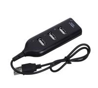 TOYANDONA Portable USB Hub 4 Ports USB 2.0 Splitter Adapter for Laptop and Pc, Abs Material with High-speed Data Transfer, Compatible with Windows Xp to 8, for Home and Office Use