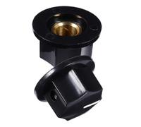 TOYANDONA Potentiometer Control Knobs with Adjustable Rotate Button 2pcs Black Plastic and Manual Level Control 24mm Size Volume Knobs for Electric Guitar and Synthesizer