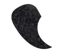 TOYANDONA Practical Self-adhesive Guitar Pickguard Black Iridescent Anti-scratching Plate for 40-41 Inch Acoustic Folk Guitar Protector Sticker