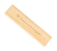 TOYANDONA Pregnancy Test Keepsake Box with Lid Natural Wood Newborn Announcement Case Footprint Design Storage for Parents Memory Preservation