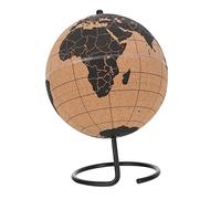 TOYANDONA Premium Cork Globe for Office Desktop Decoration Modern Nordic Style Geography Decor for Travel Planning and Business Soft Cork Material