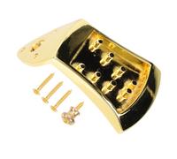 TOYANDONA Premium Mandolin Tailpiece Bridge Set 8-string Zinc Alloy Triangle Instrument String Fixing Plate for Mandolin, Beautiful and Practical Replacement Part