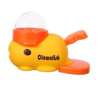 TOYANDONA Press and Rotate The Feeder Puppy Treats Food Treat Dispenser Pet Feeding Interactive Feeding Abs Yellow