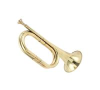 TOYANDONA Professional Bugle Horn Comfortable Hold Copper Alloy Trumpet Sound Wind Instrument for Beginners Teaching Orchestra
