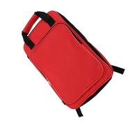 TOYANDONA Professional Drum Stick Backpack Carry Case for Travel Practice Performance Red Oxford