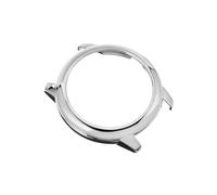 TOYANDONA Professional Lightweight Protective Frame Cover for Solar Smartwatch Silver Vacuum-plated Metal Finish Case Scratch-resistant Watch Protector for Men and Women