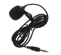 TOYANDONA Professional Omnidirectional Condenser Microphone 1.5m Cable Lapel Mic for Podcast Speech Built-in Noise Reduction